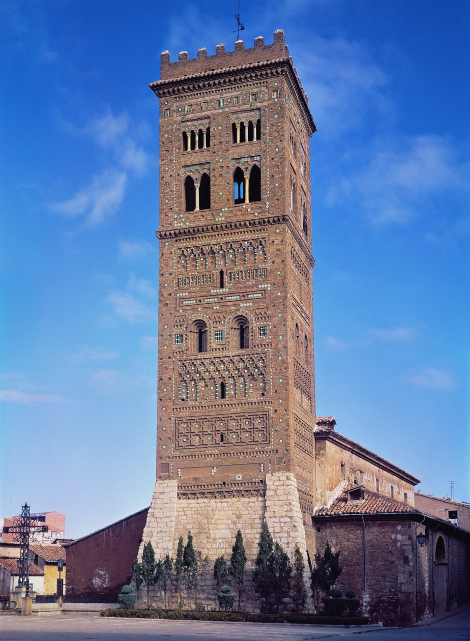 View of the Tower of the Church of San Martin by Spanish School