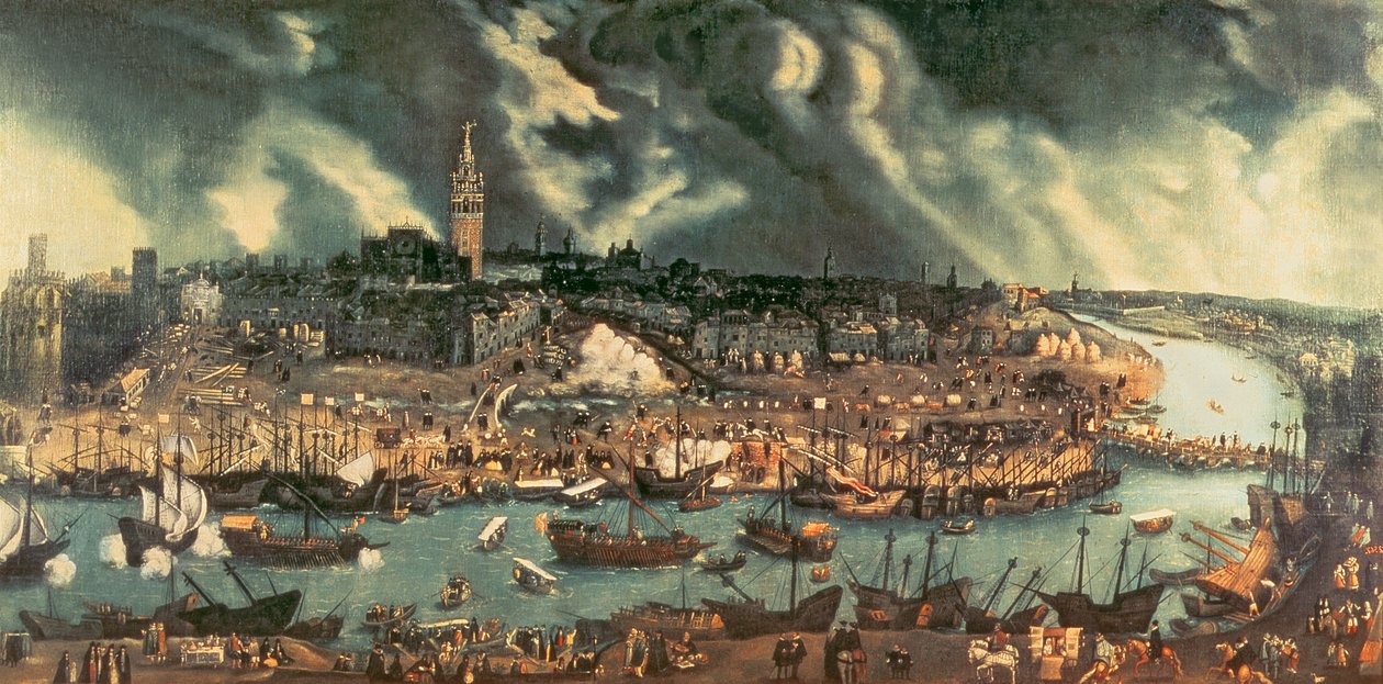 A View of Seville by Spanish School