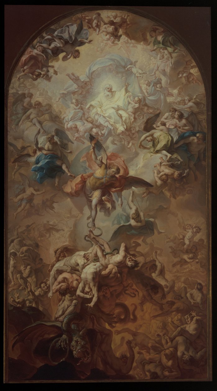 The Fall of the Rebel Angels by Spanish School