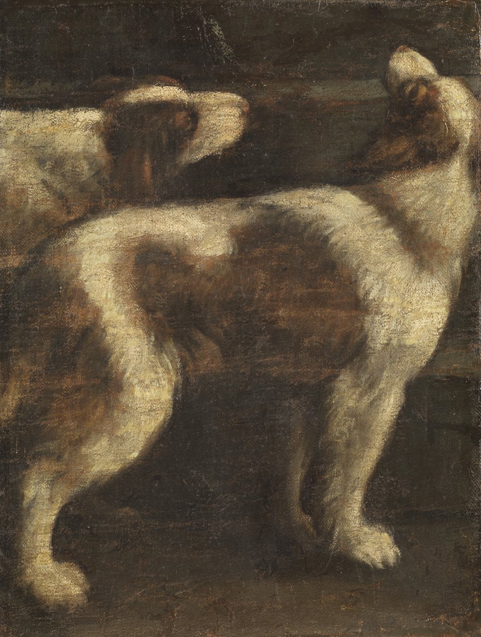 Two Dogs by Spanish School