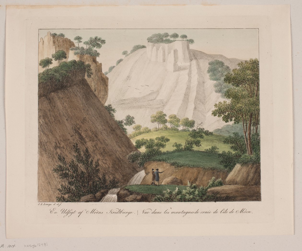 A View of Møns Chalk Cliffs by Søren L. Lange