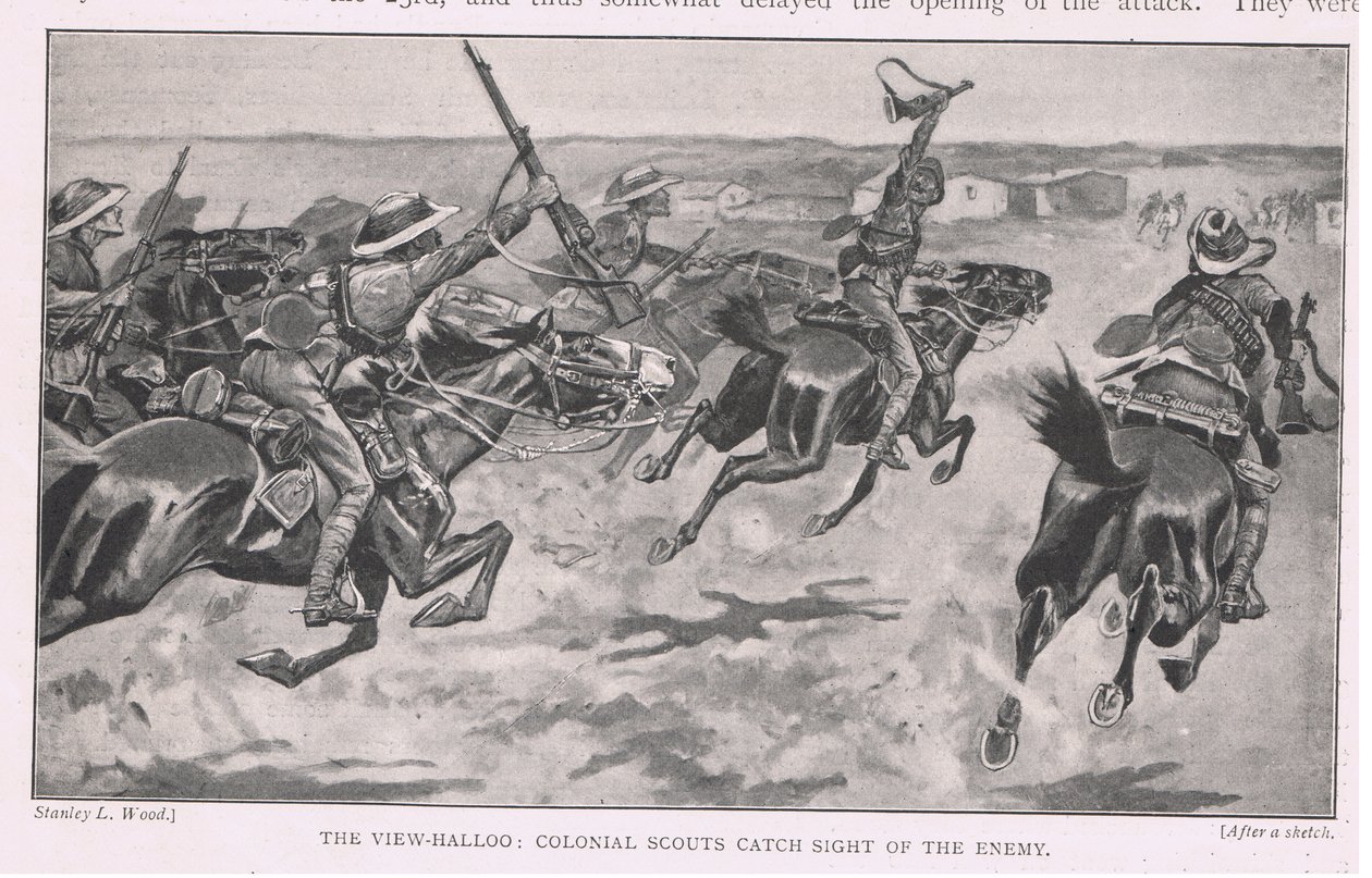 The view halloo: colonial scouts catch sight of the enemy by Stanley L. Wood