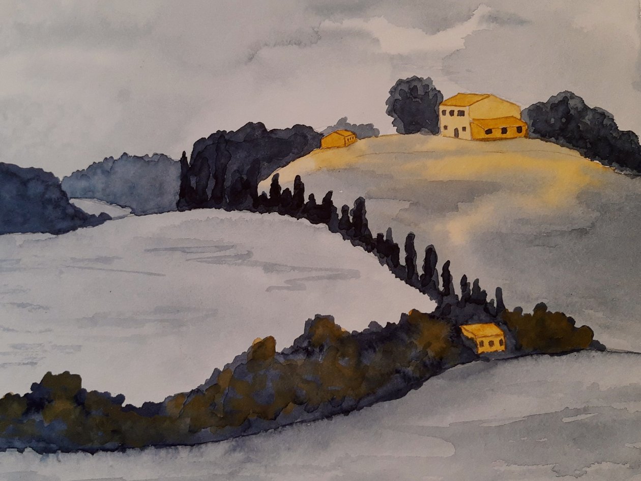 Tuscany in Two Colors by Steegs Art Karin