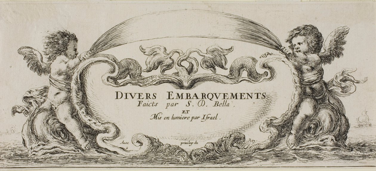 Frontispiece to Various Embarkments by Stefano della Bella