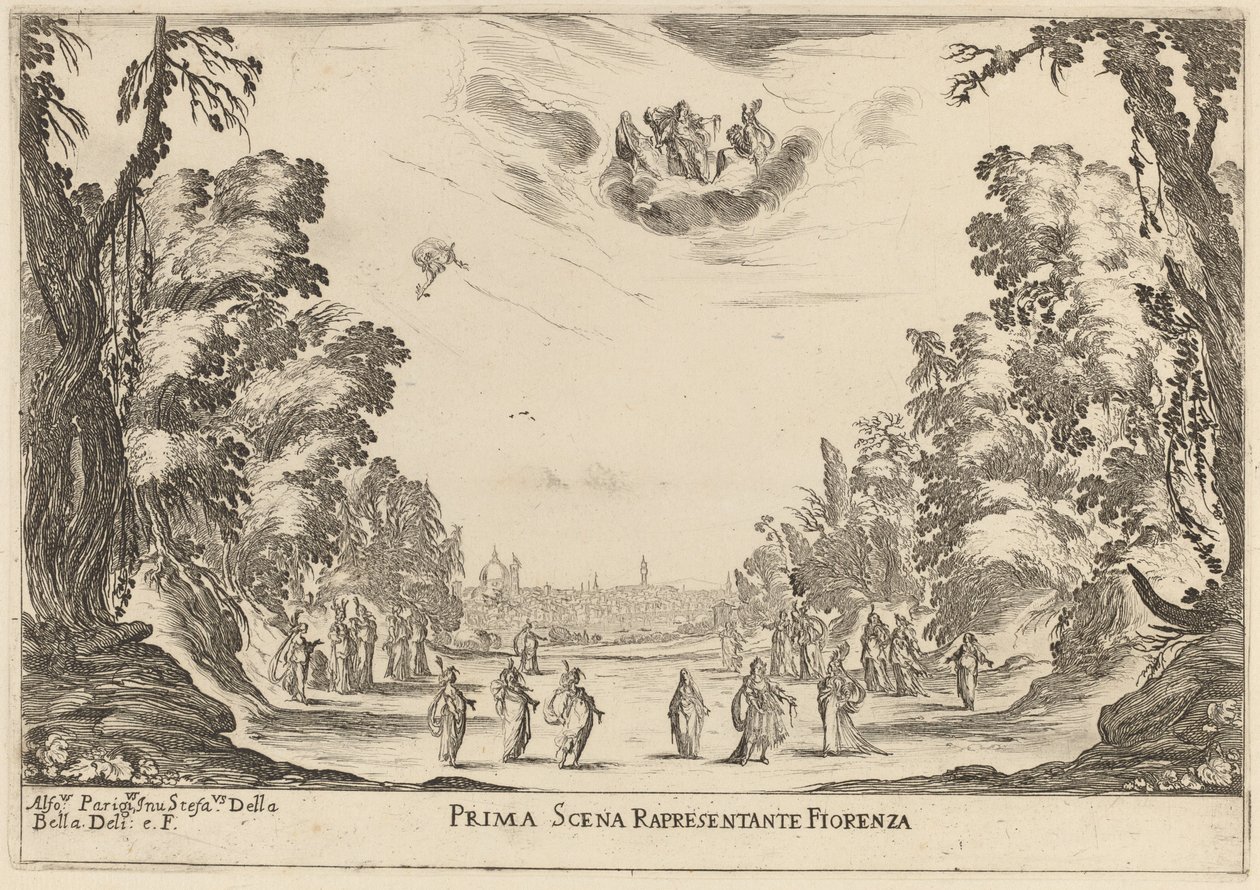 First Scene Representing Florence by Stefano della Bella