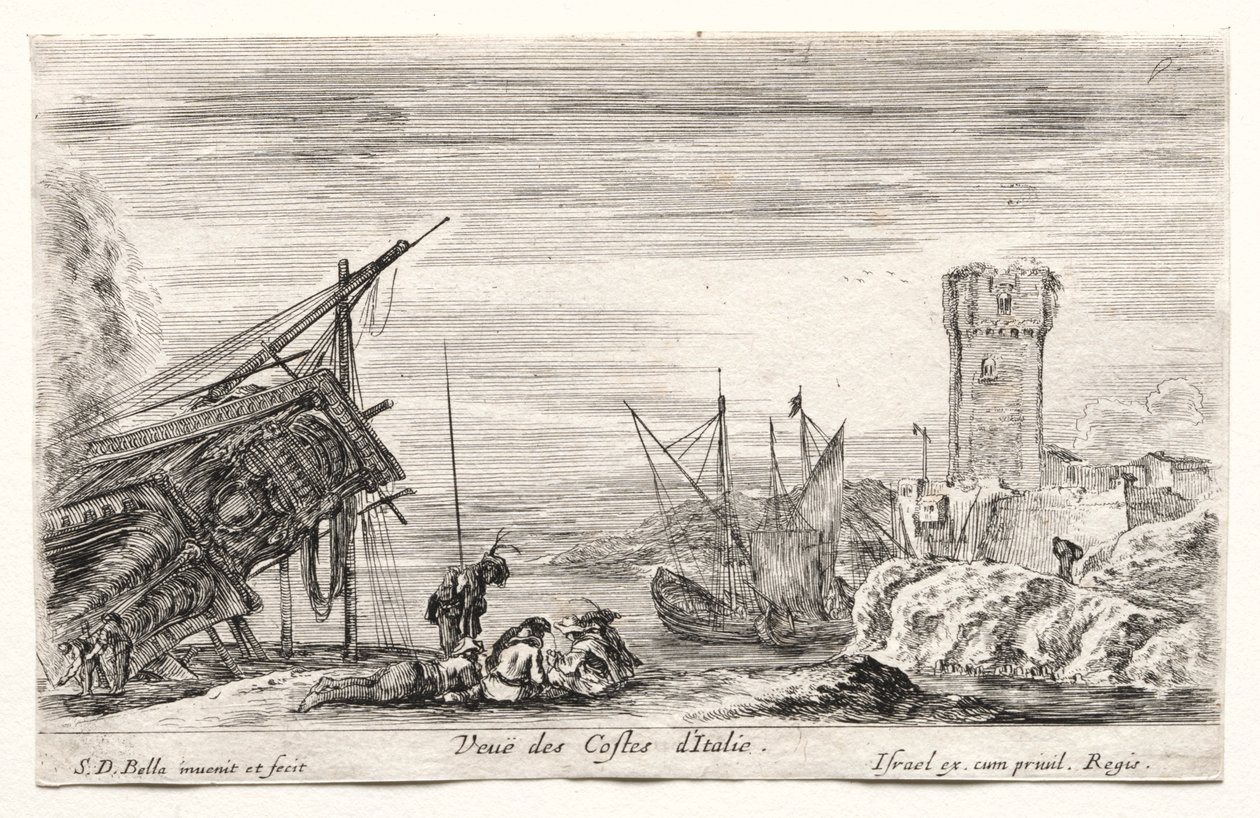 View of the Italian Coast by Stefano della Bella