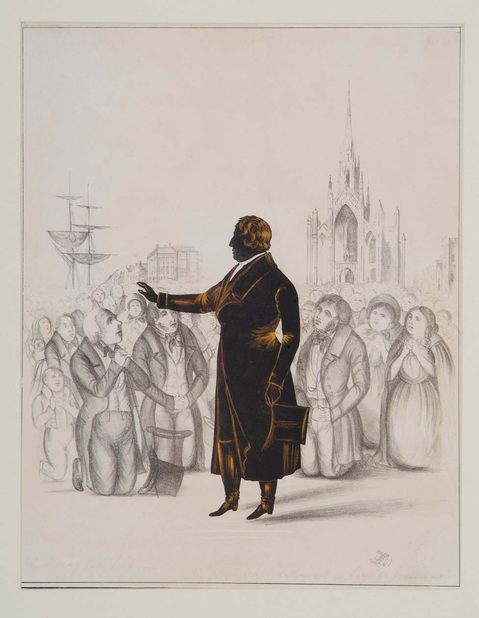 Silhouette of Father Mathew by Stephen ODriscoll
