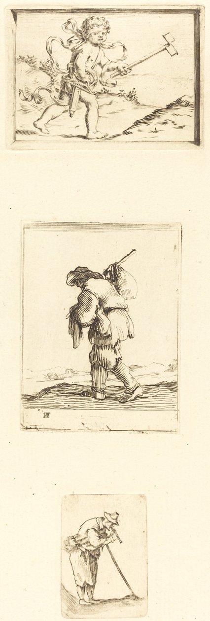 Sheet of Etchings by Style of Jacques Callot