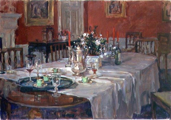Dining Table with Silver Jug by Susan Ryder