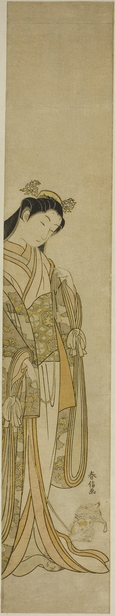 The Third Princess and Her Pet Kitten by Suzuki Harunobu