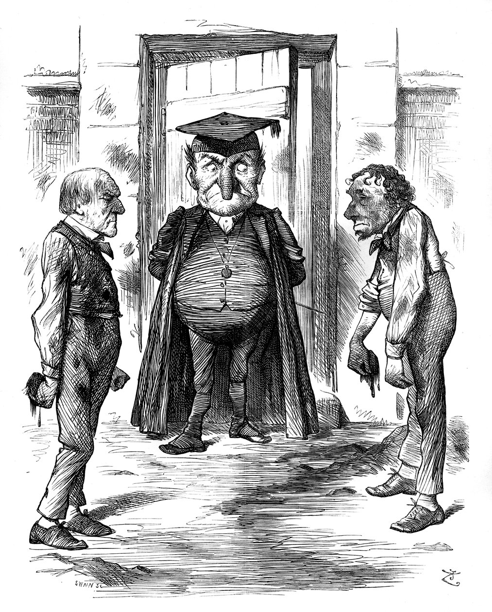 A Bad Example, 1878 by Swain