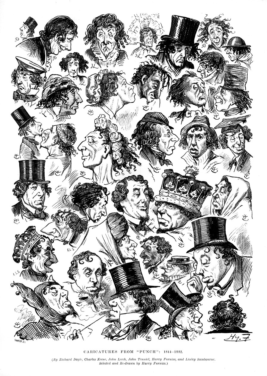 Caricatures from Punch by Swain