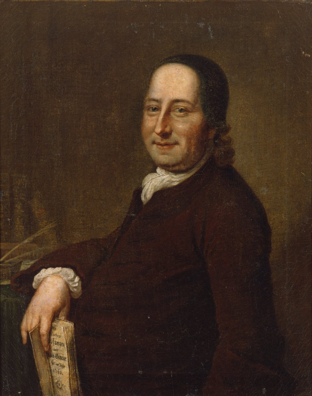 Nicholaus Ludwig Count von Zinzendorf with the Daily Watchwords by Swiss School