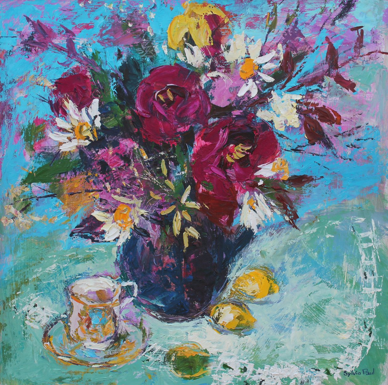 Still Life with Tea Cup, 2013 by Sylvia Paul
