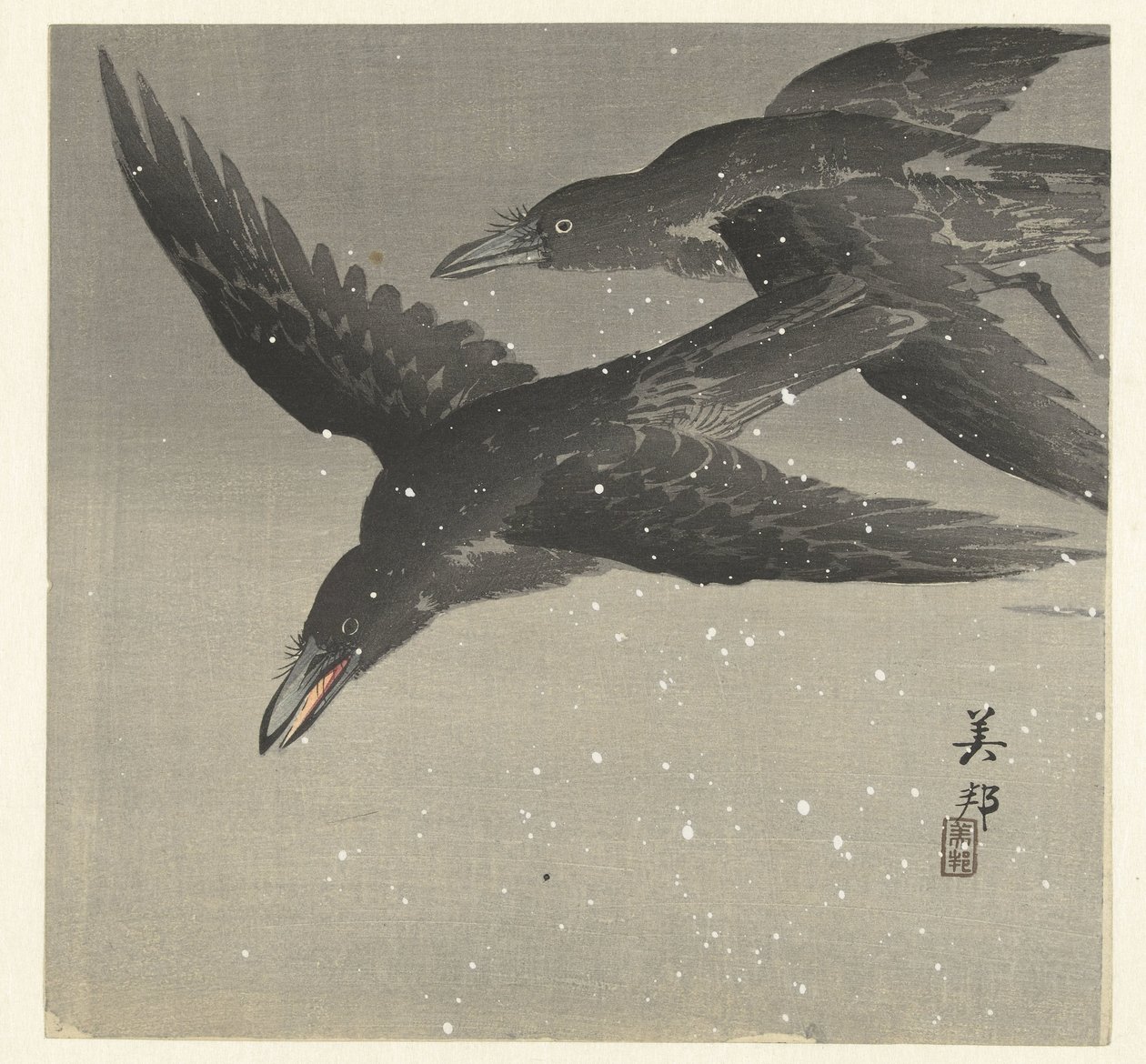 Crows in the Snow by Takahashi Biho
