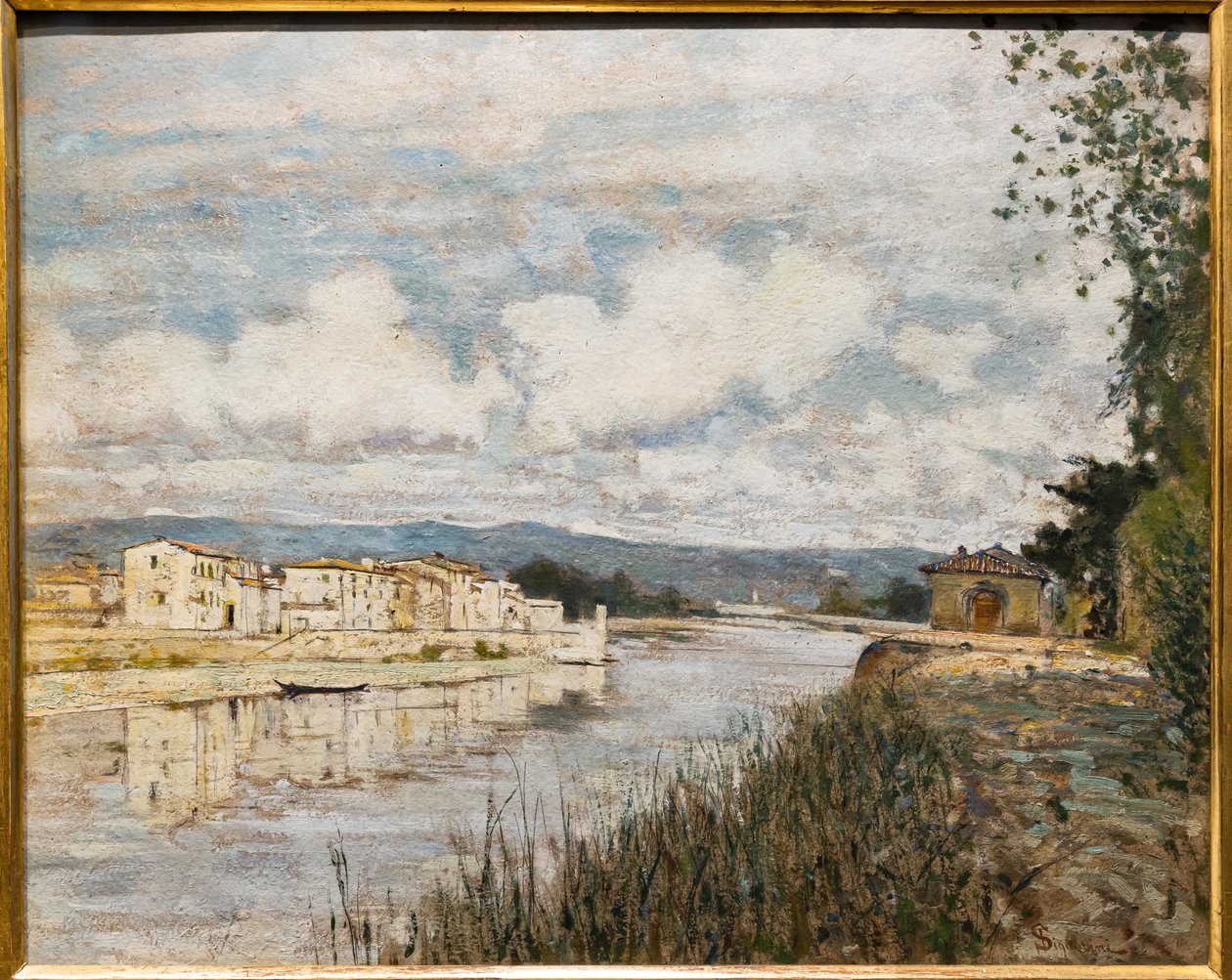 Border on the Arno by Telemaco Signorini