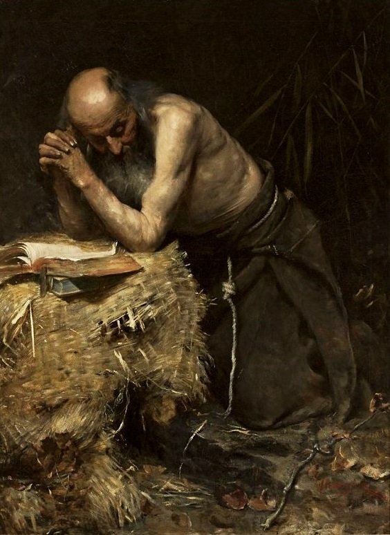 The Anchorite by Teodor Axentowicz