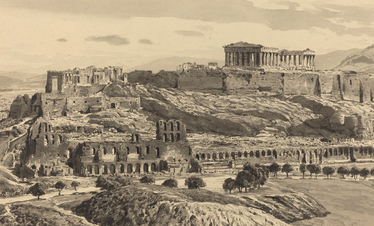 View of the Acropolis by Themistocles von Eckenbrecher