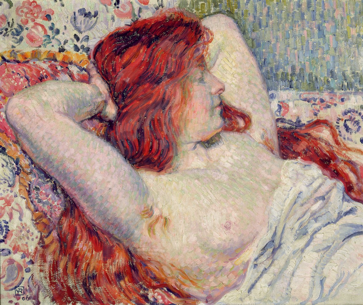 Woman with Red Hair by Théo van Rysselberghe