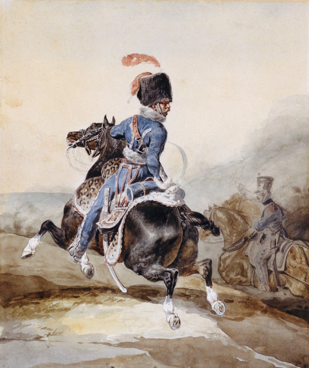 Artillery Officer Galloping to the Left by Theodore Gericault