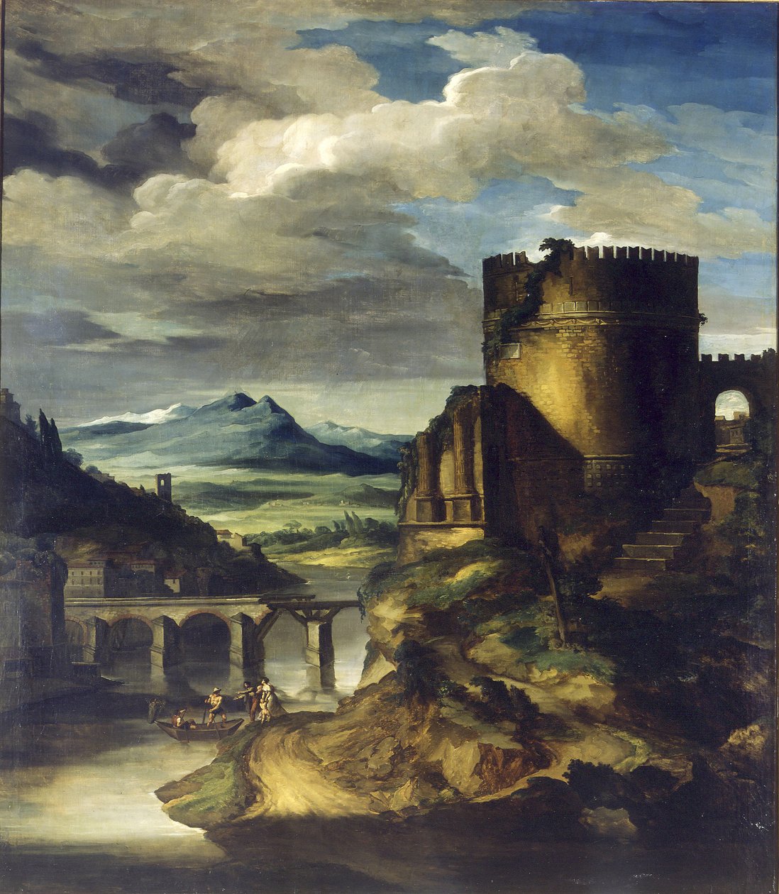 Landscape with a Tomb by Theodore Gericault