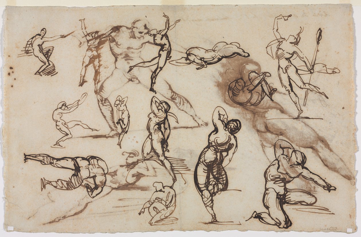 Sheet of Sketches (verso) by Theodore Gericault