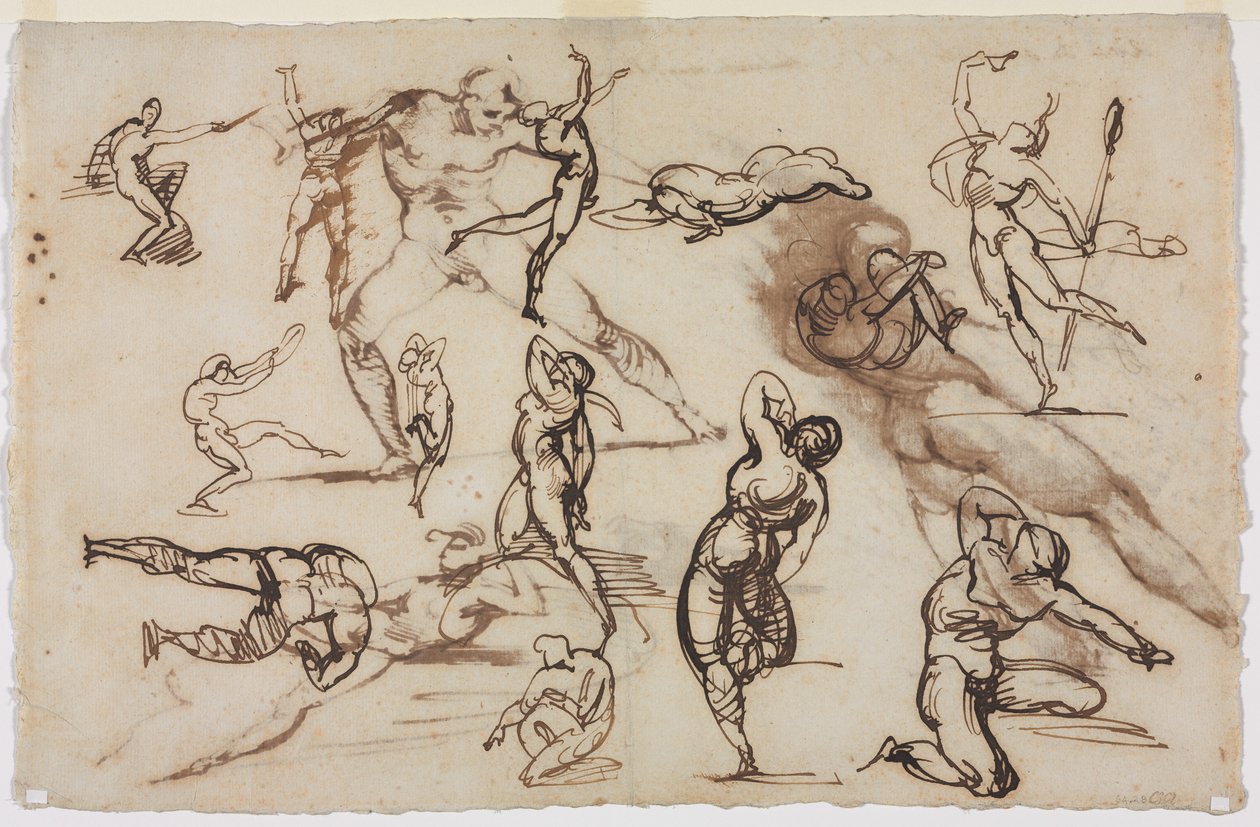 Sheet of Sketches (verso), 1819 by Theodore Gericault