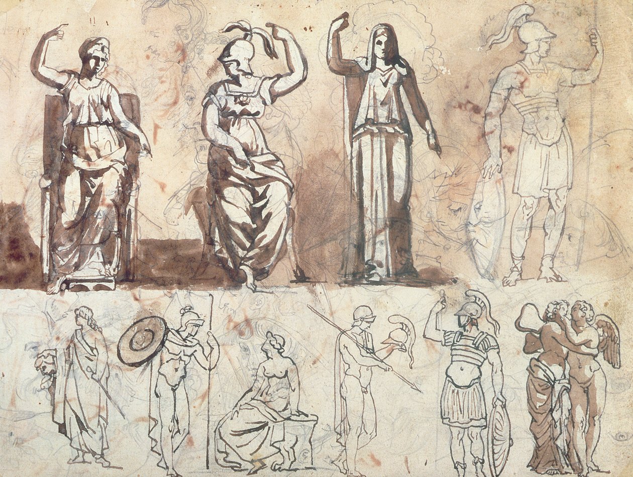 Study from Antique Models by Theodore Gericault