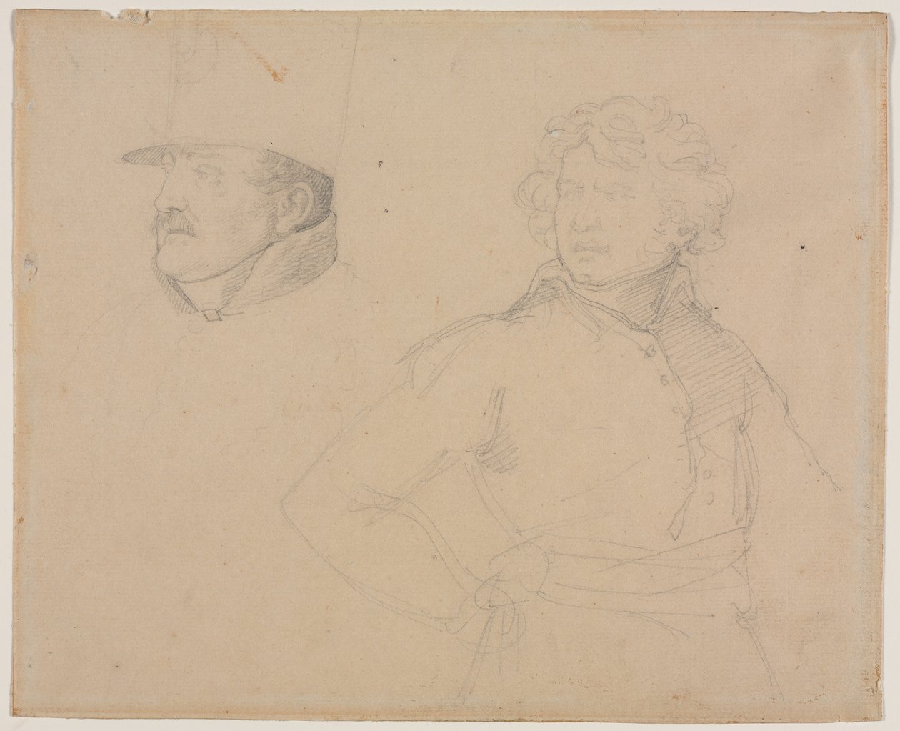 Study of Two Soldiers by Theodore Gericault