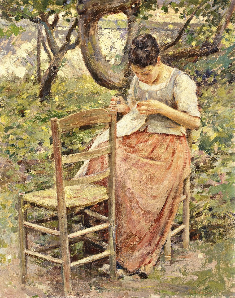 The Seamstress by Theodore Robinson