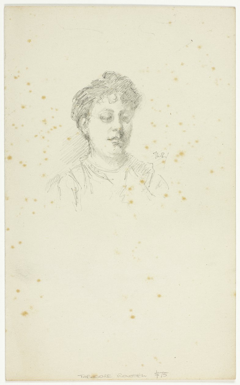 Sketch of Edith Austin by Theodore Roussel