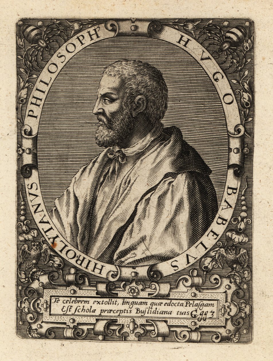 Hugues Babet, French Philosopher by Theodore de Bry