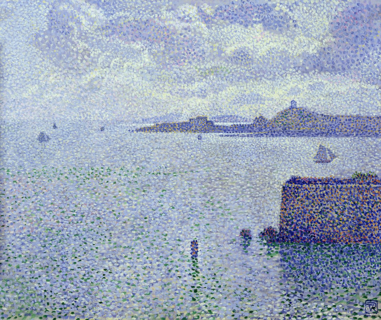 Sailing Boats in an Estuary, c.1892-93 by Théo van Rysselberghe
