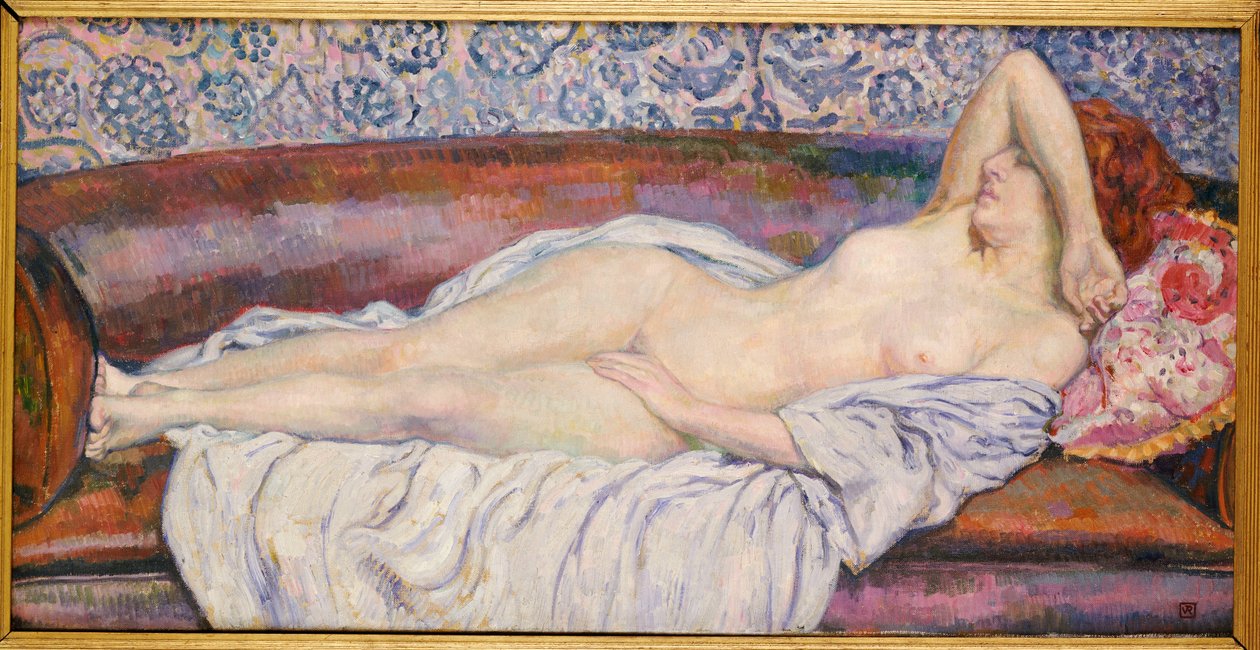 Reclining Nude by Théo van Rysselberghe