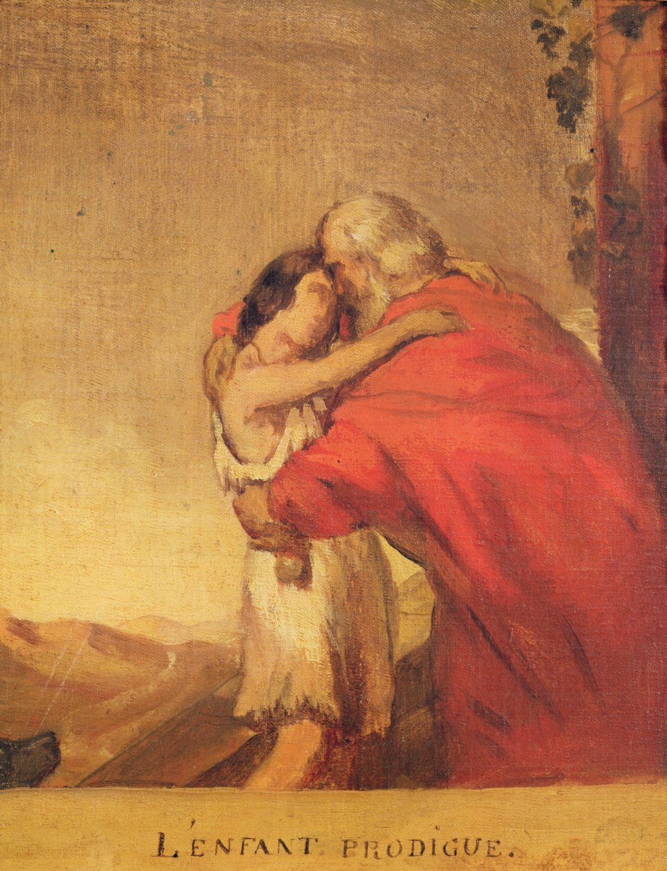 The Prodigal Son Returns (preparatory study) by Théodore Chassériau