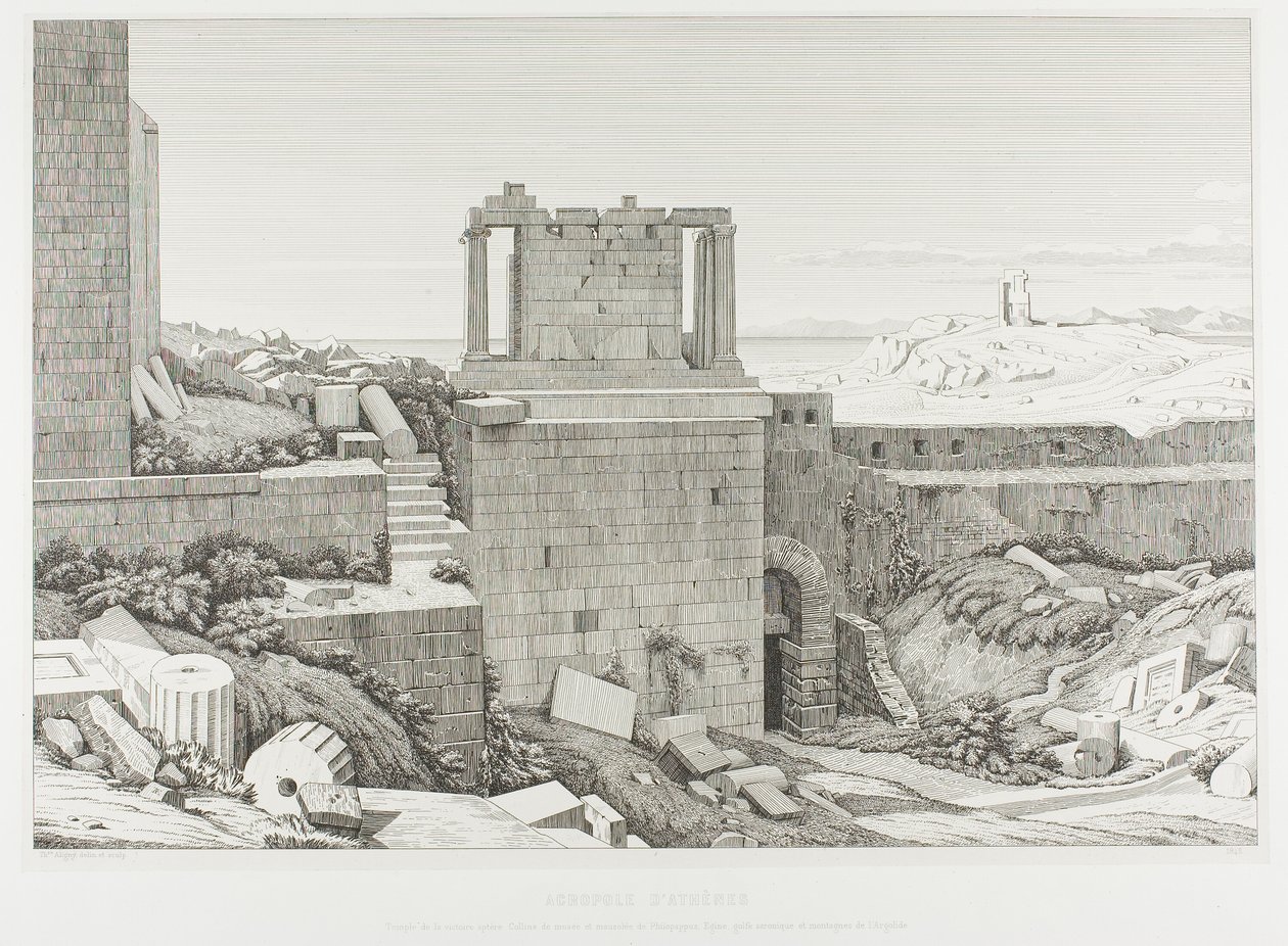 The Acropolis of Athens by Théodore Caruelle d