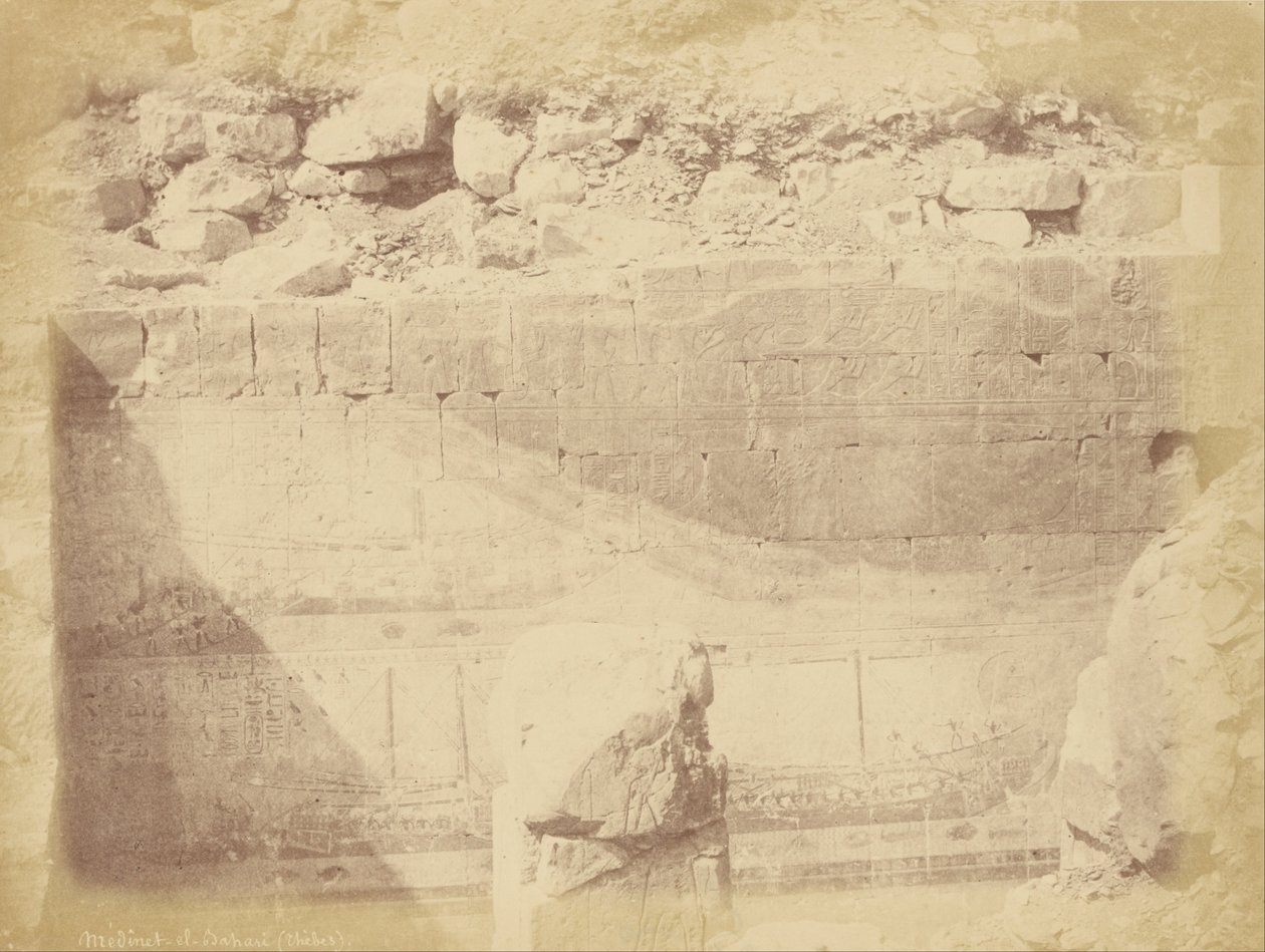 Medinet-el-Bahari (Thebes) by Théodule Devéria