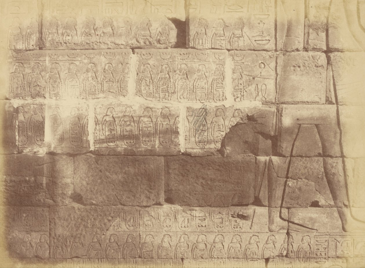 View of Hieroglyphic Inscriptions and Sculptures by Théodule Devéria