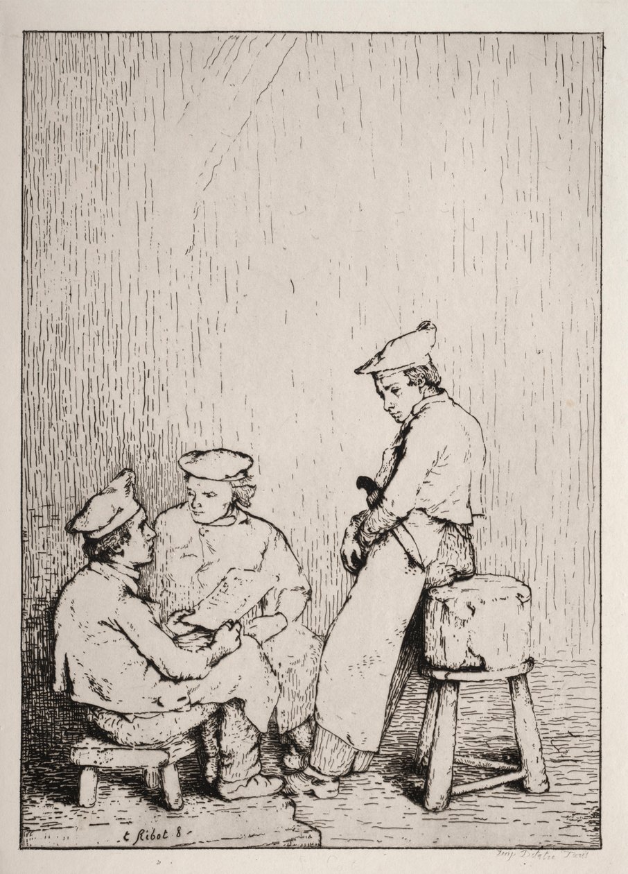 The Map by Auguste Theodule Ribot