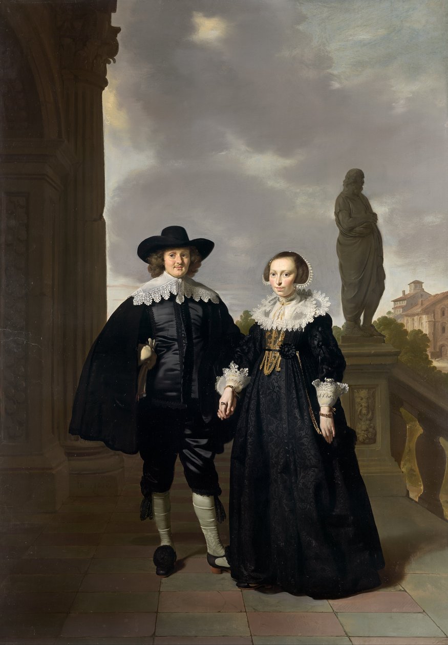 Frederick van Velthuysen and his wife, Josina by Thomas de Keyser