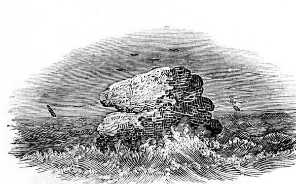 A Rock with Boats from History of British Birds by Thomas Bewick