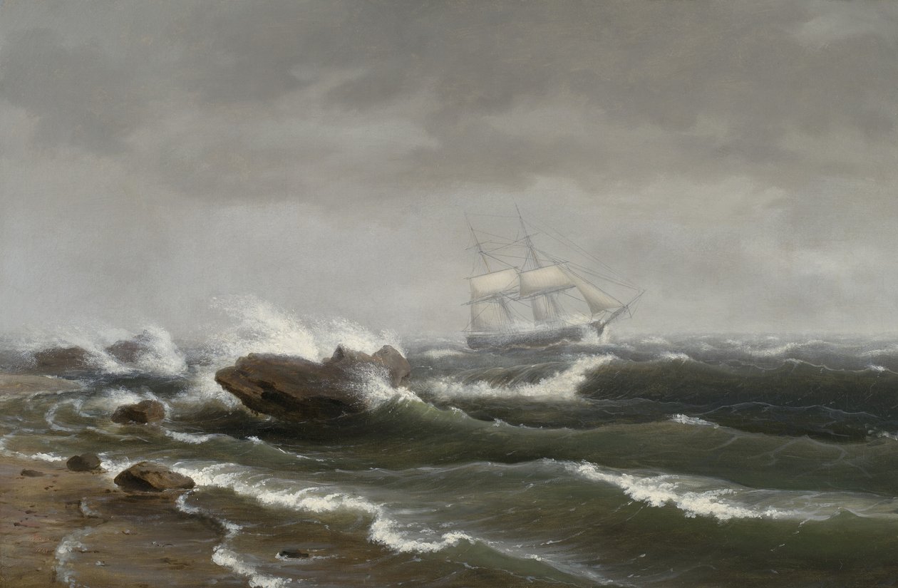 Ship in a Storm, 1841 by Thomas Birch