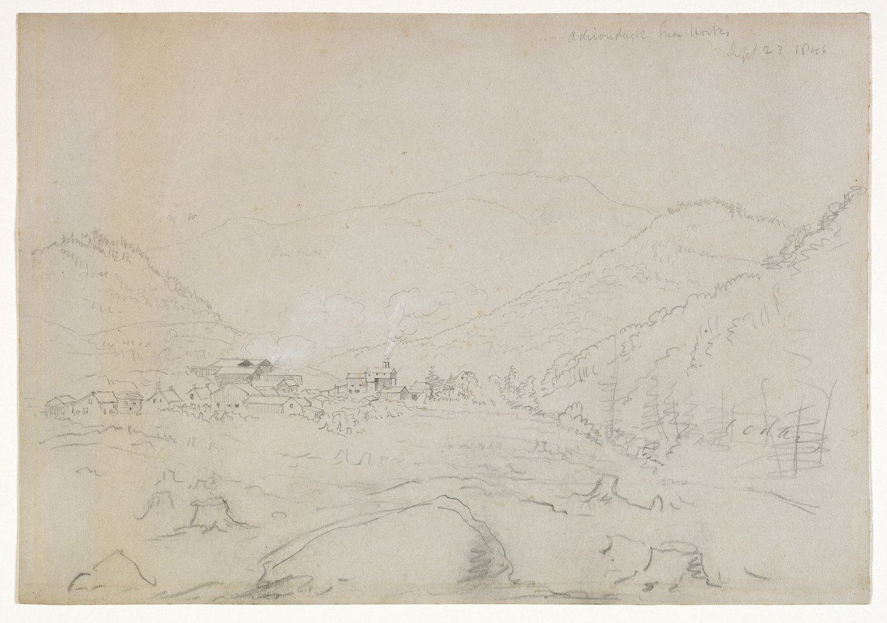 Adirondacks Iron Works by Thomas Cole