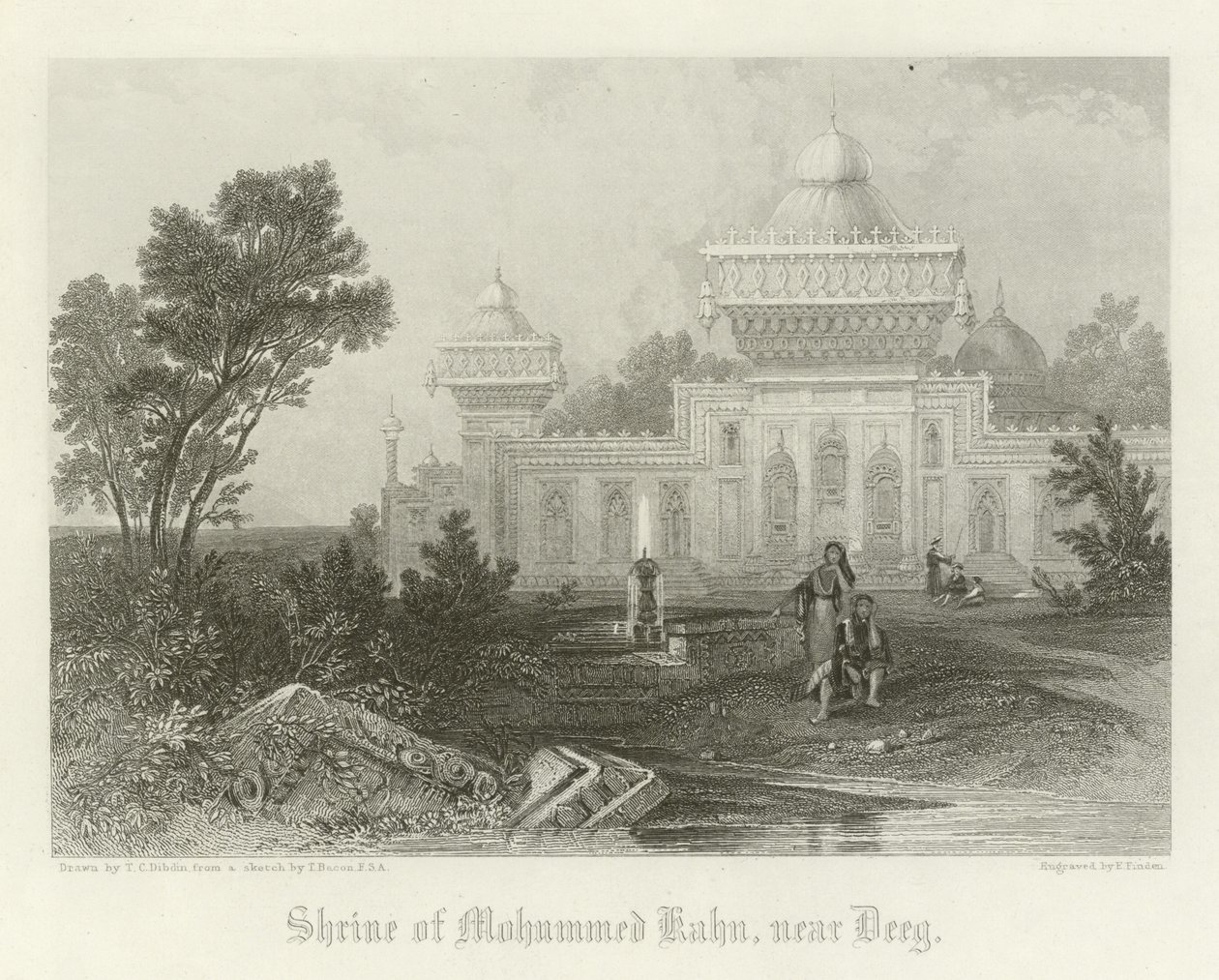 Shrine of Mohammed Khan, near Deeg, India by Thomas Colman Dibdin