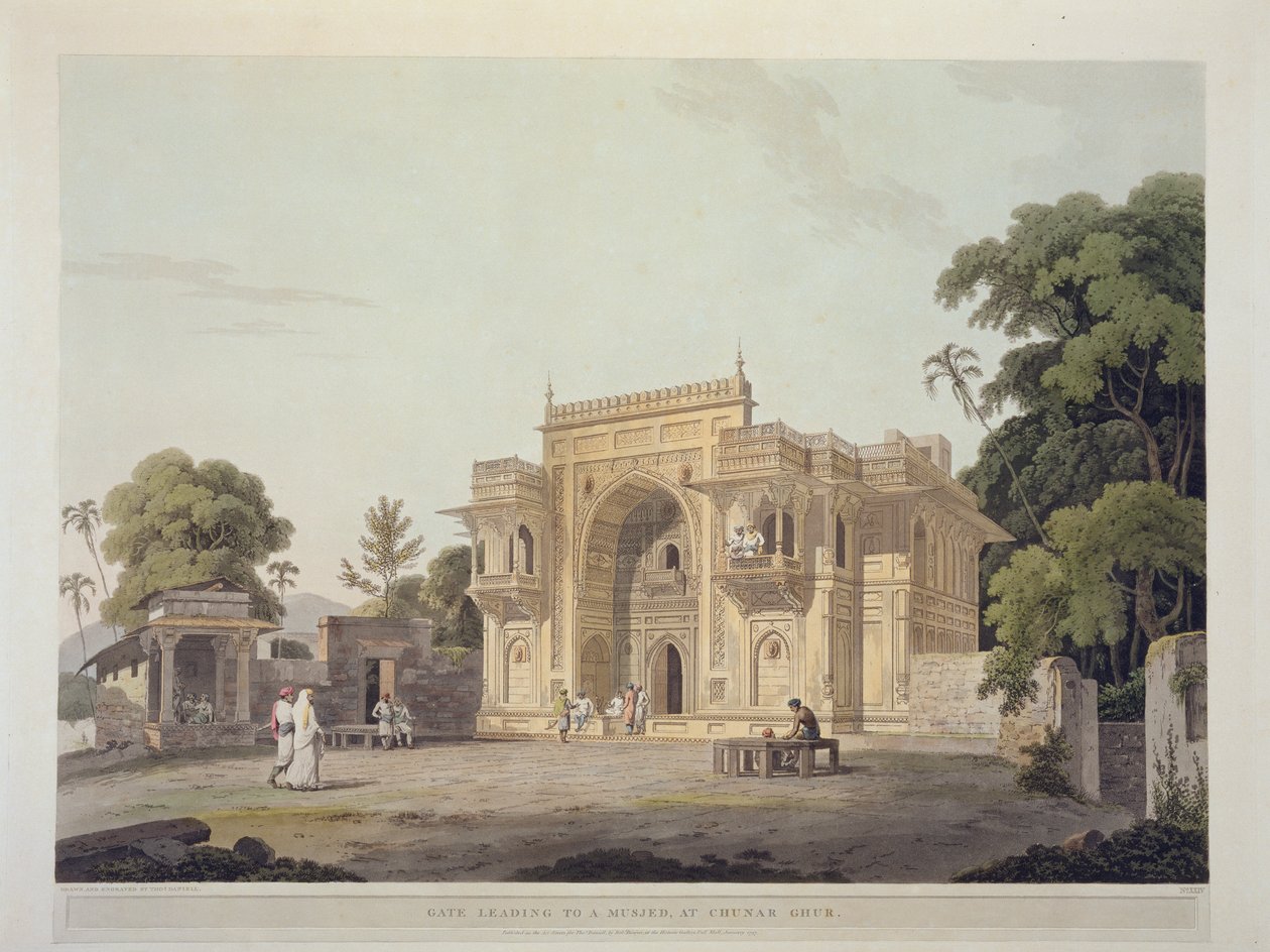 Gate Leading to a Musjed at Chunar Ghur, plate 25 from 