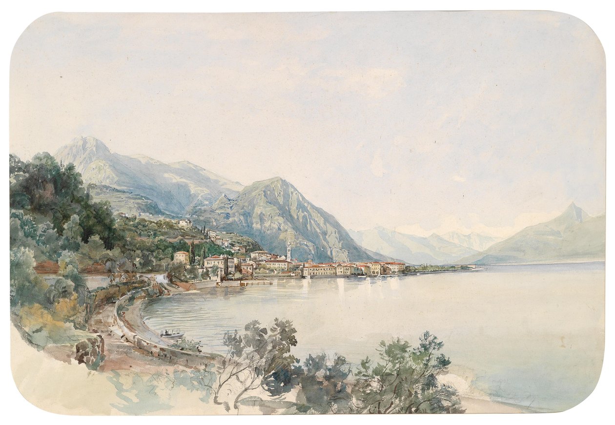 View Over Lake Como to Bellaggio by Thomas Ender