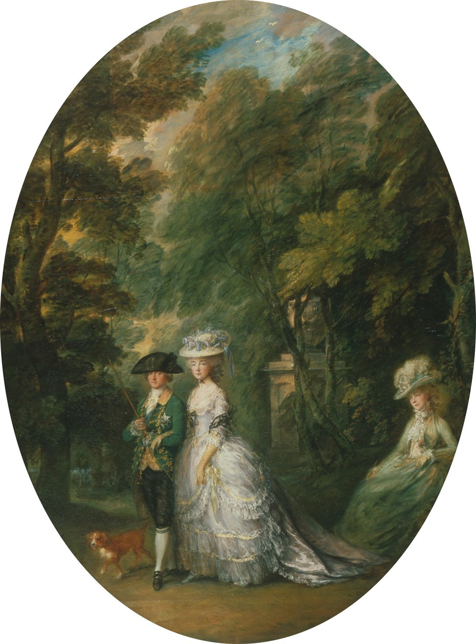 Henry, Duke of Cumberland (1745-90) with the Duchess of Cumberland (1743-1808) and Lady Elizabeth Lu... by Thomas Gainsborough