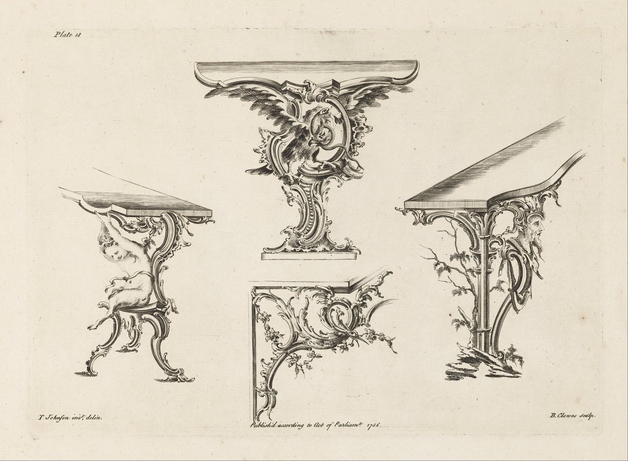 Plate 18 in One Hundred and Fifty New Designs by Thomas Johnson
