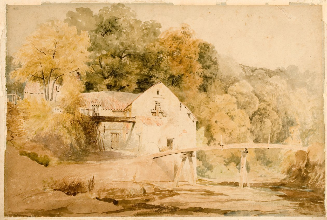 The Old Flint Mill on the Ouseburn by Thomas Miles II Richardson