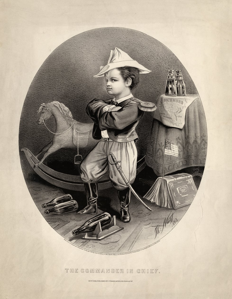 Commander in Chief, published by Currier and Ives, 1863 by Thomas Nast